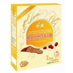 伊威猪肝红枣营养米粉