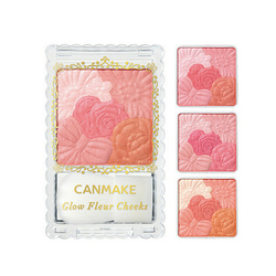 CANMAKE花瓣雕刻五色带刷腮红胭脂
